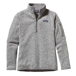 Patagonia Grey Better Sweater 1/4 Quarter Zip Gorpcore Pullover Fleece Small